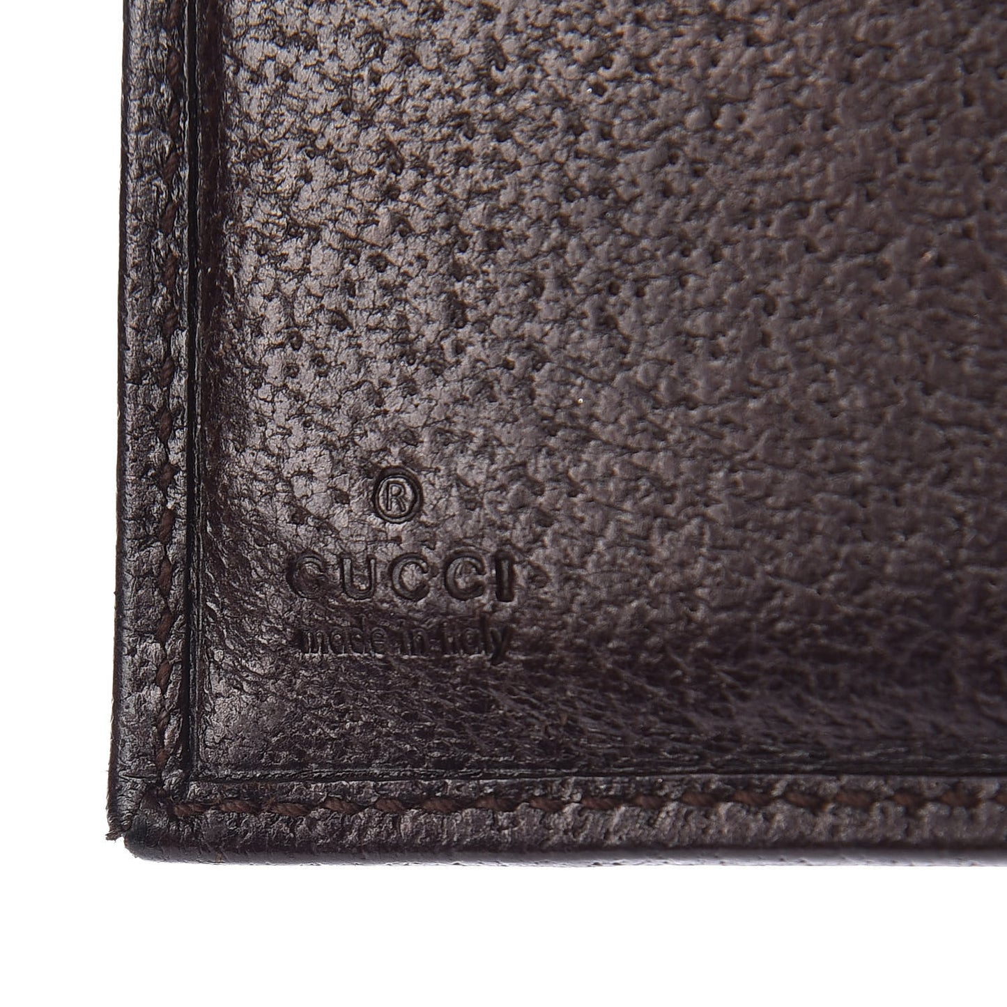 Monogram Ladies Web French Flap Wallet Dark Brown