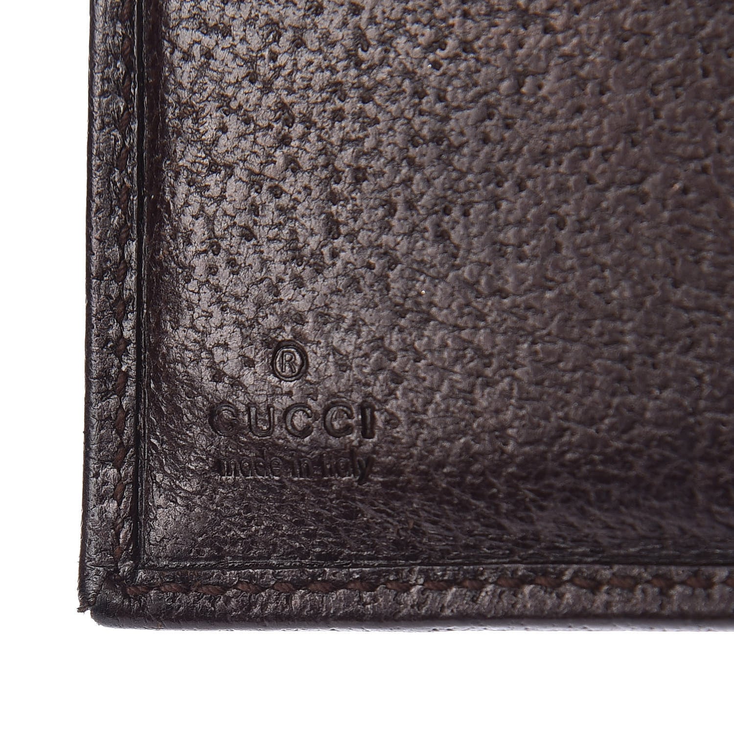 Gucci Monogram Ladies Web French Flap Wallet Dark Brown 5 of 10