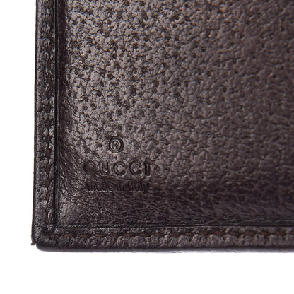 Gucci Monogram Ladies Web French Flap Wallet Dark Brown 5 of 10