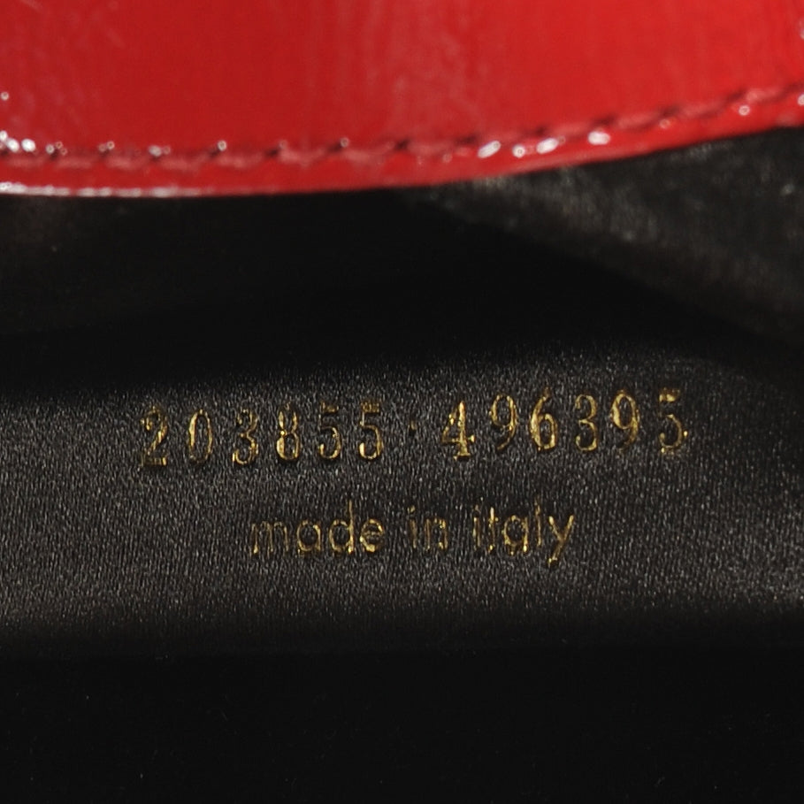 Saint Laurent Patent Belle de Jour Clutch Red 7 of 7