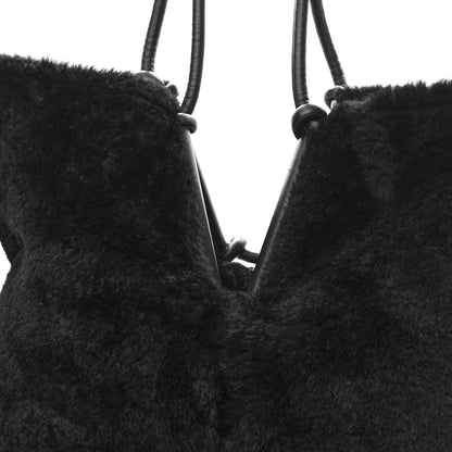 Bottega Veneta Shearling Reversible Tote Black 10 of 15