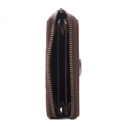 Gucci GG Supreme Web Ophidia Zip Around Card Case Brown 5 of 8