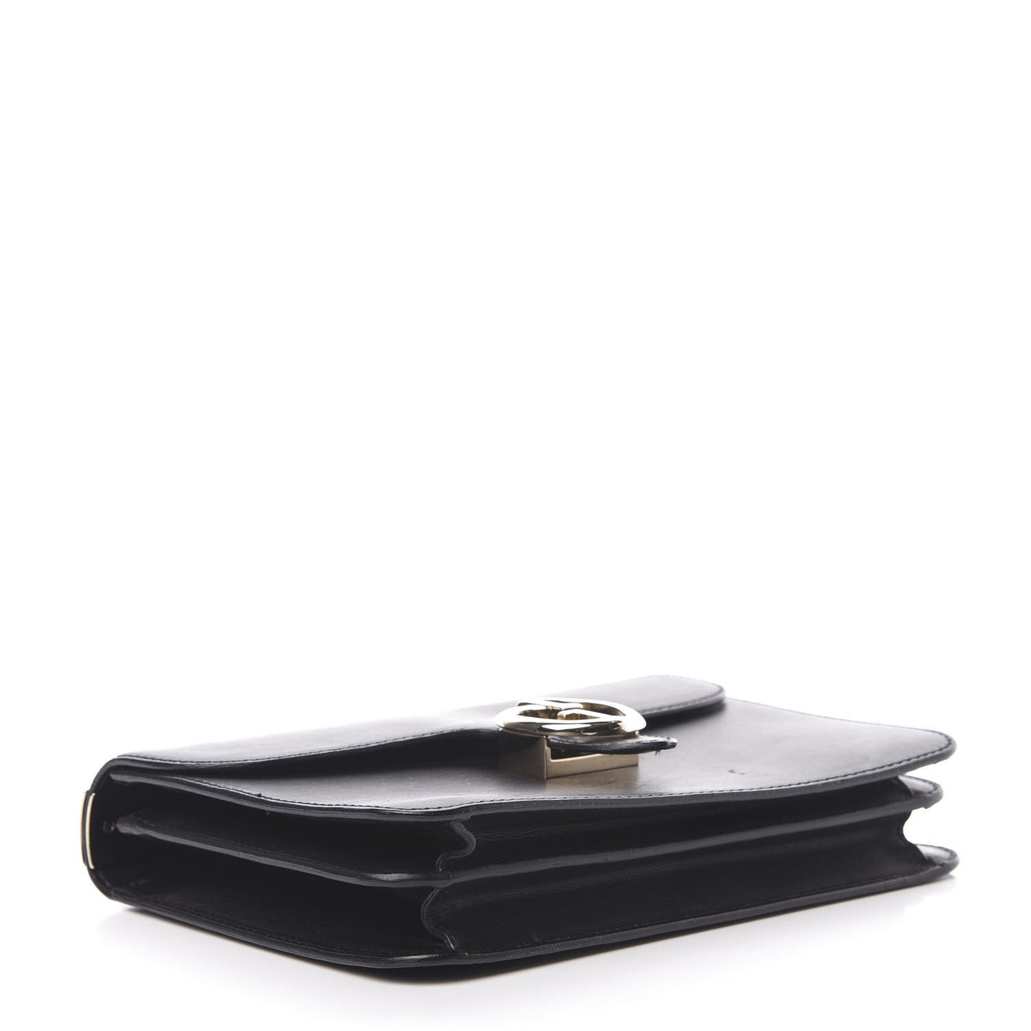 Calfskin Medium 1973 Shoulder Flap Bag Black