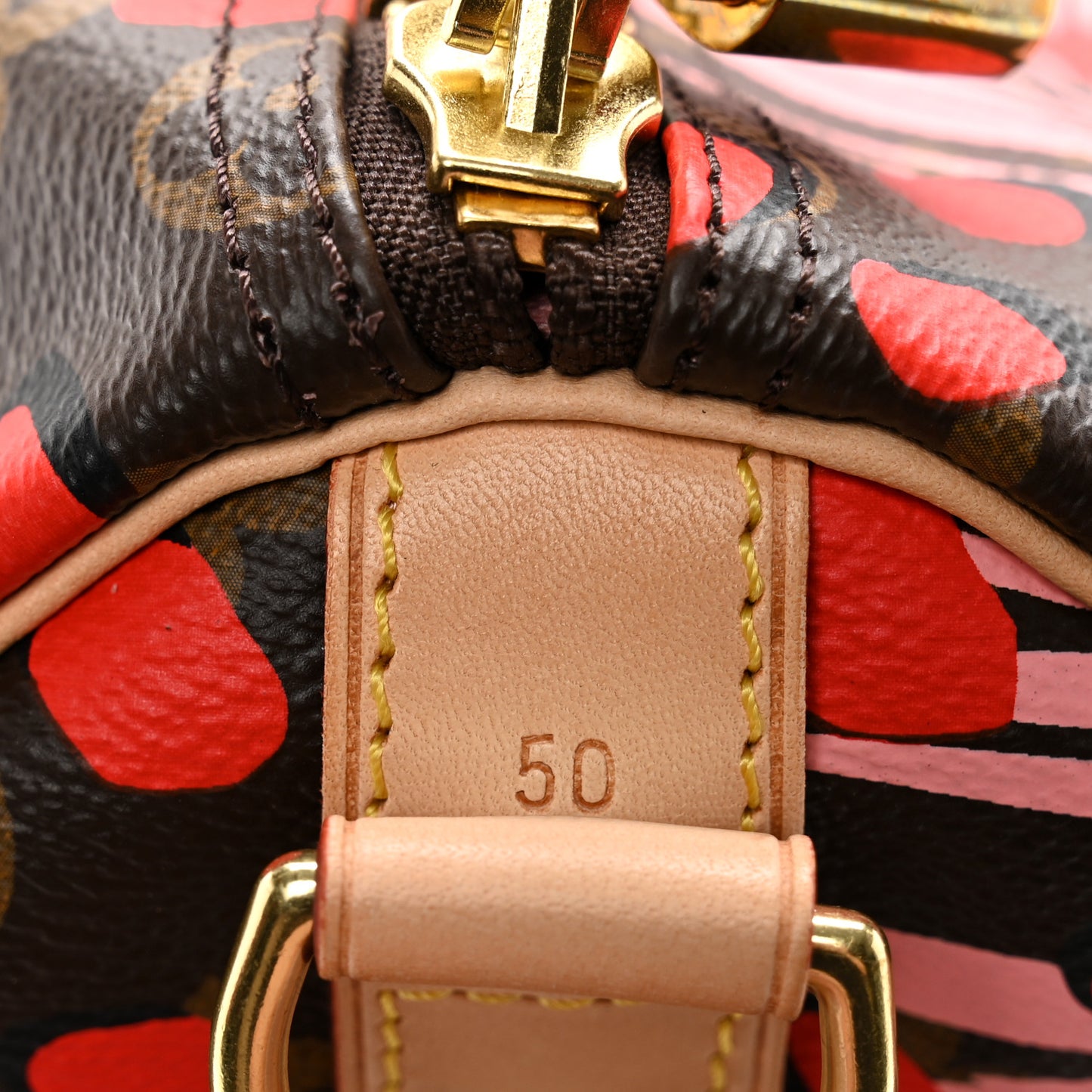 Monogram Jungle Dots Keepall Bandouliere 50 Sugar Pink Poppy