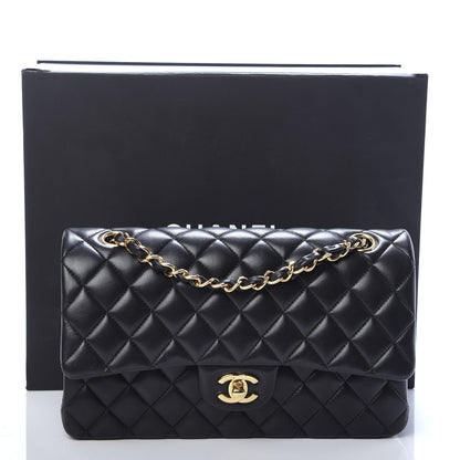 Chanel Lambskin Quilted Medium Double Flap Black 13 of 13