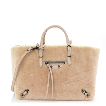 Balenciaga Merino Wool Papier A6 Zip Around Tote Beige Tapioca 1 of 11