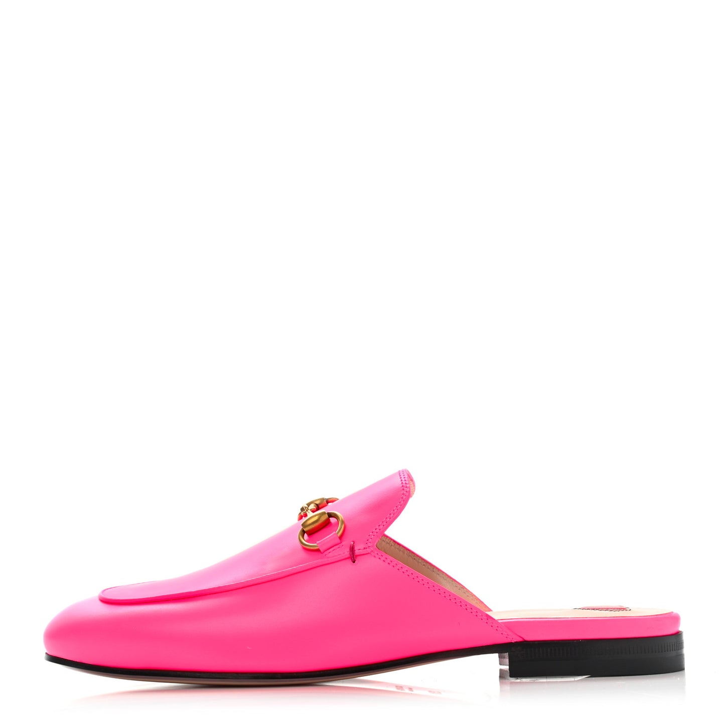 Calfskin Womens Princetown Slippers 35.5 Fuxia Fluo