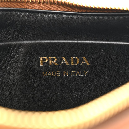 Prada Soft Calfskin Arque Shoulder Bag Cognac 6 of 11
