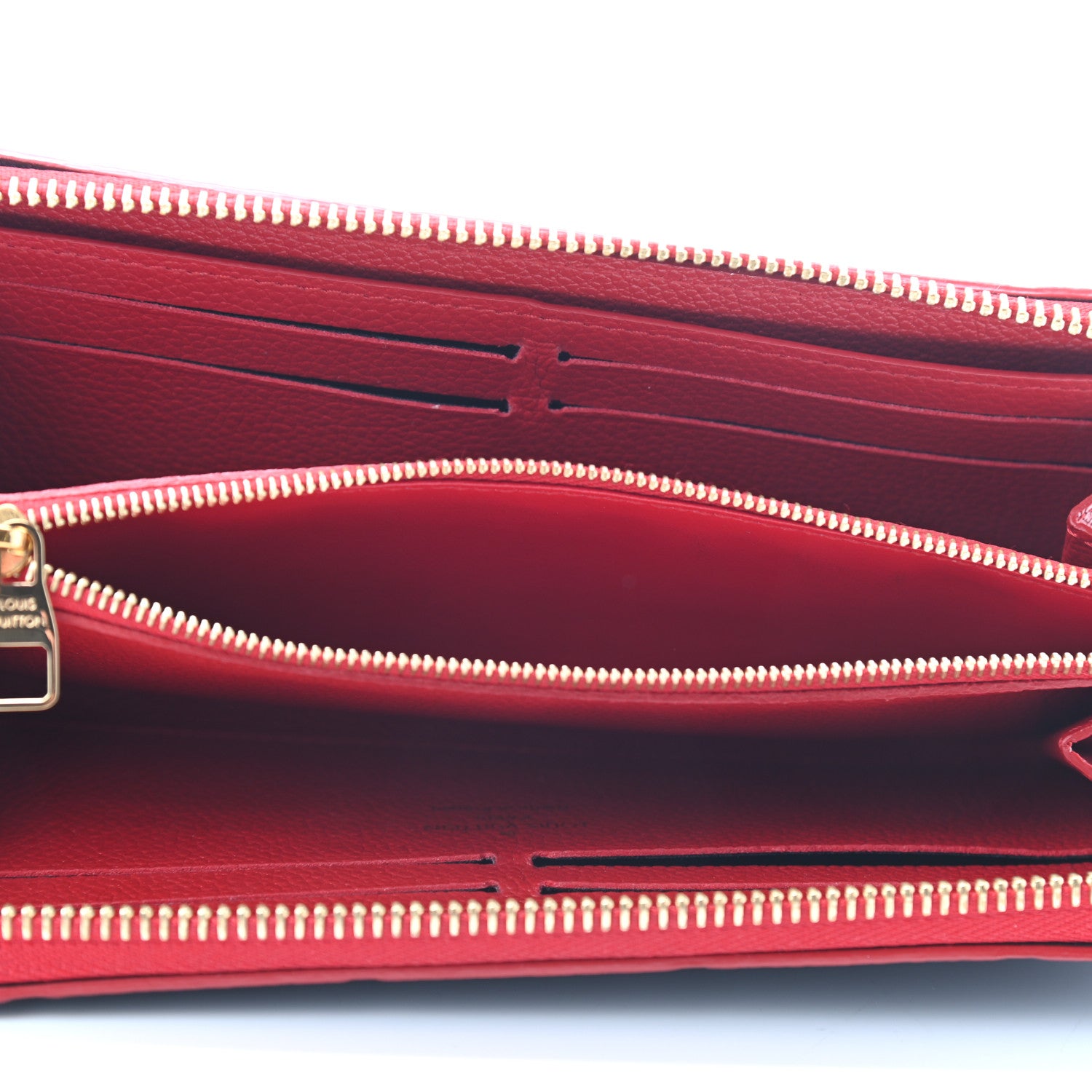 Louis Vuitton Empreinte Blooming Flowers Clemence Wallet Marine Rouge 5 of 7