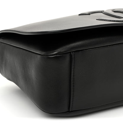 Chanel Lambskin CC Maxi Messenger Bag Black 9 of 10