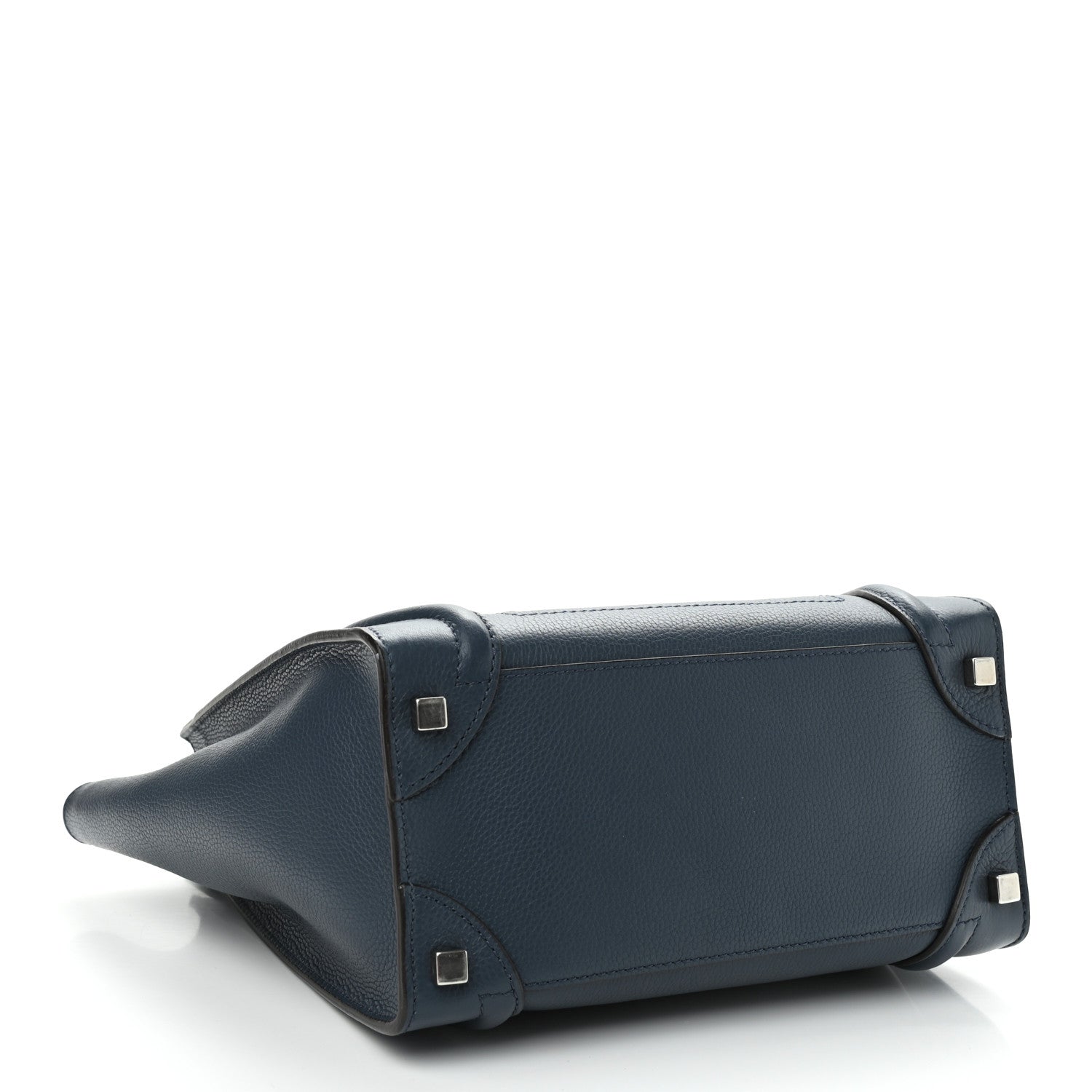 Celine Drummed Calfskin Micro Luggage Orage 4 of 10