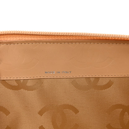Chanel Calfskin Cambon Zip Around Organizer Wallet Beige Black 7 of 8