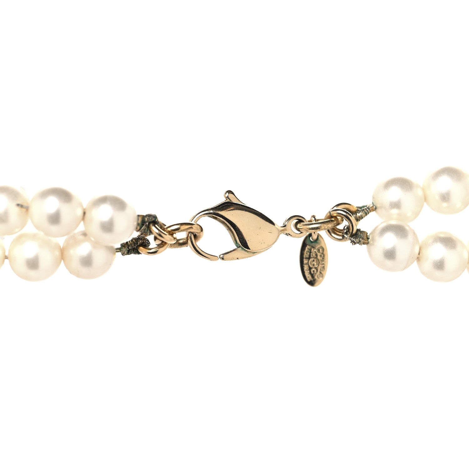 Chanel Pearl Multistrand CC Long Necklace Pearly White 4 of 6