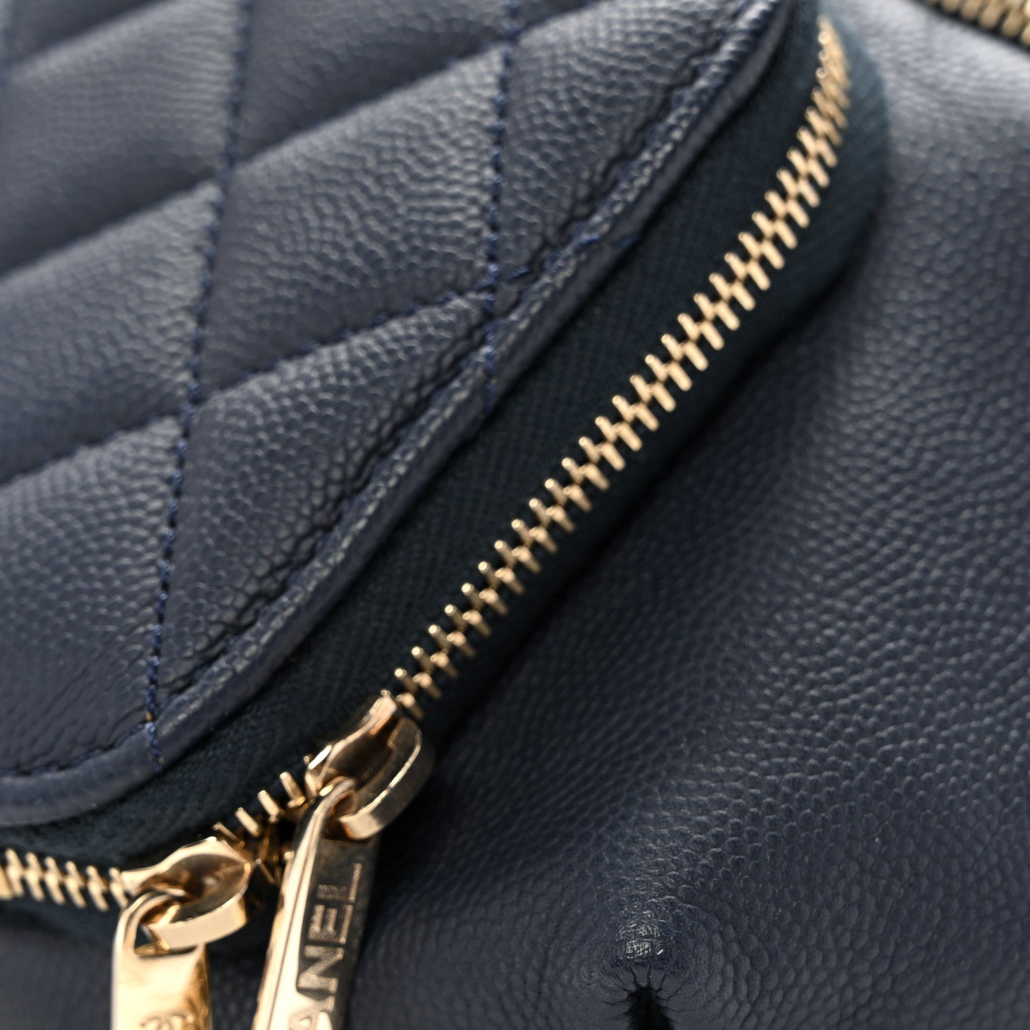Chanel Caviar Quilted Business Affinity Waist Belt Bag Navy 10 of 10