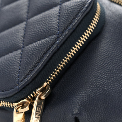 Chanel Caviar Quilted Business Affinity Waist Belt Bag Navy 10 of 10