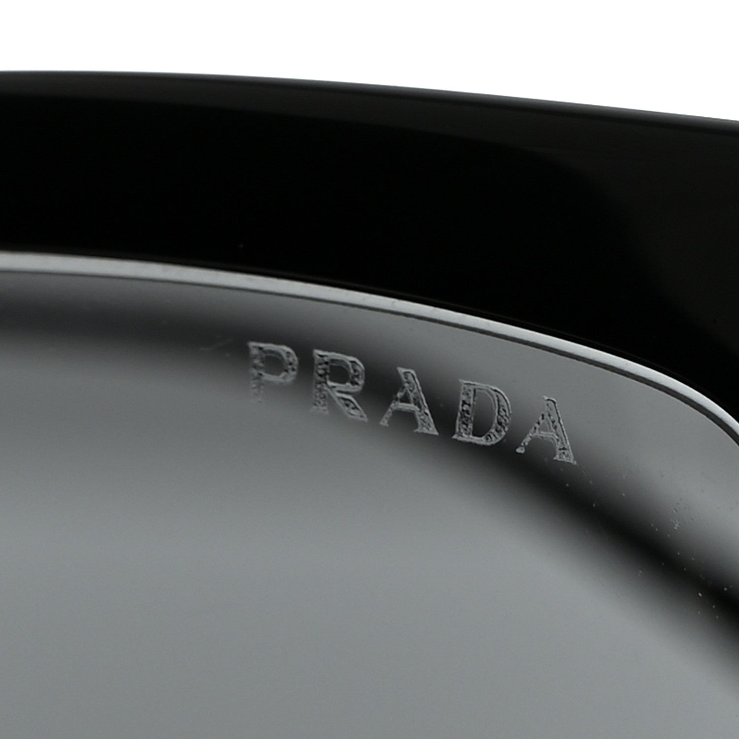 Prada Acetate Sunglasses SPR 14Y Black Slate Gray 8 of 9