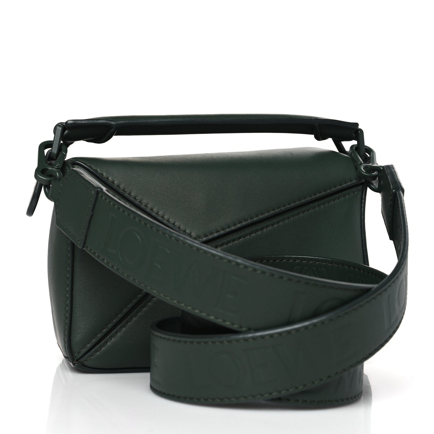 Loewe Satin Calfskin Mini Puzzle Bag Vintage Khaki 3 of 8