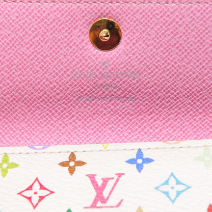 Louis Vuitton Monogram Multicolor Multicles 4 Key Holder White Litchi 6 of 6