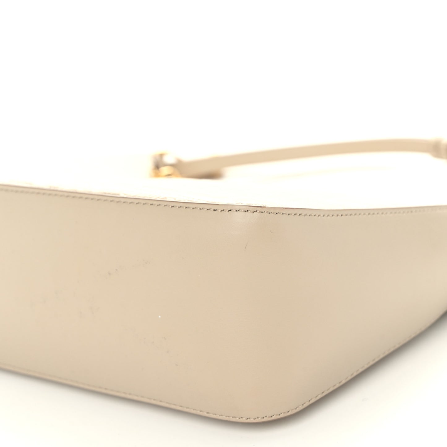 Coated Canvas Logo 4G Embossed Small Moon Cut Out Shoulder Bag Natural Beige