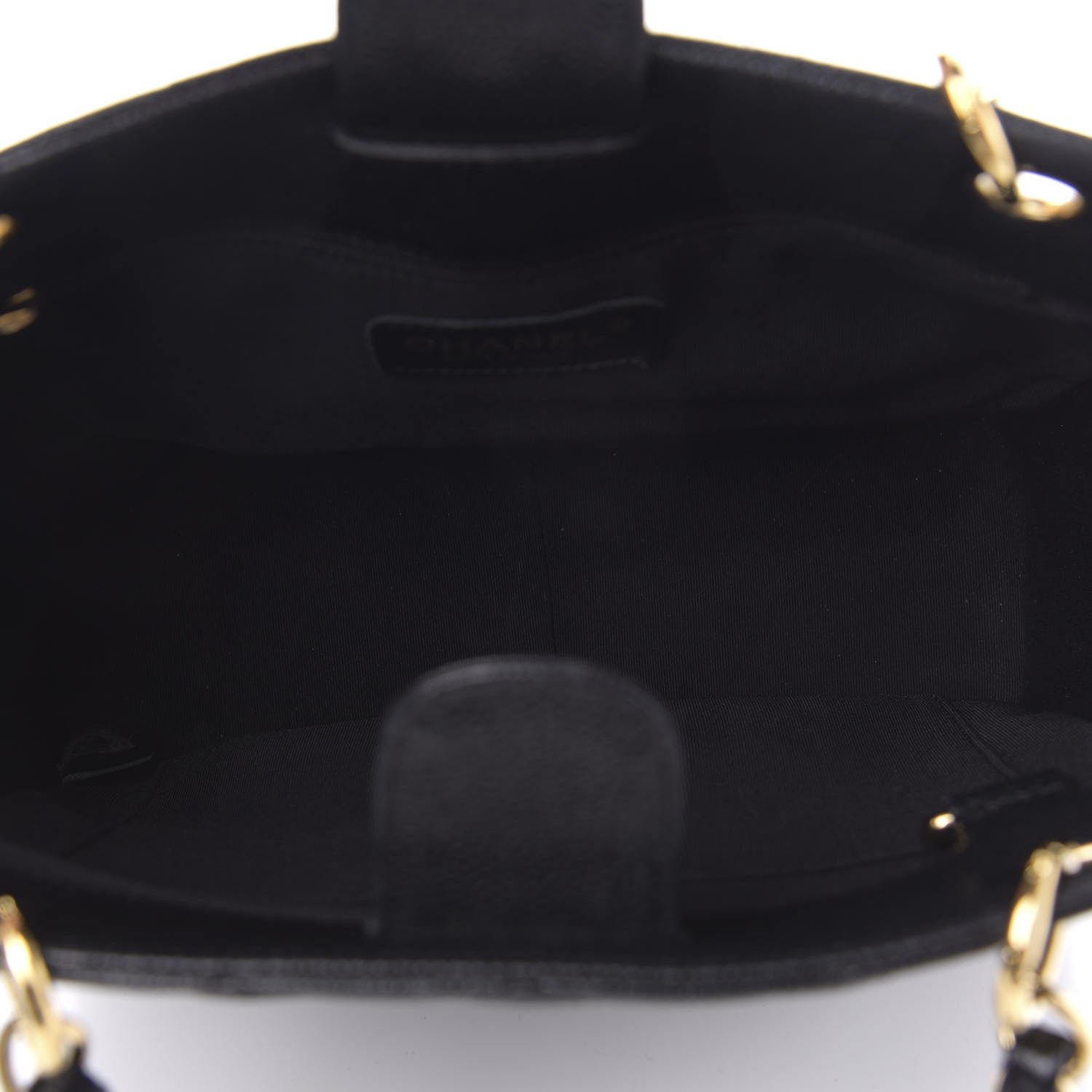 Chanel Caviar Quilted Petit Shopping Tote PST Black 5 of 10