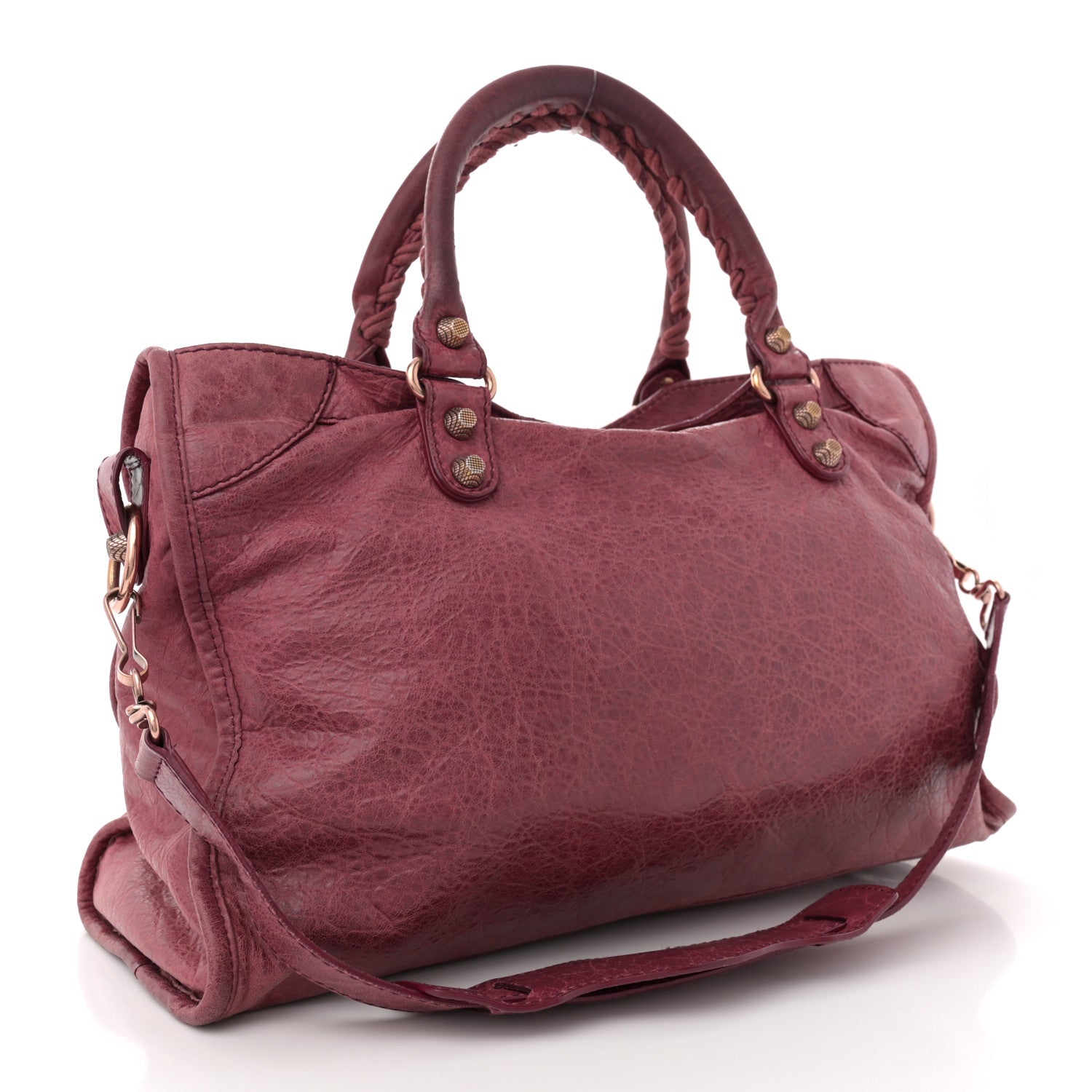 Balenciaga Agneau Giant 12 Rose Gold Hardware City Cassis 4 of 15