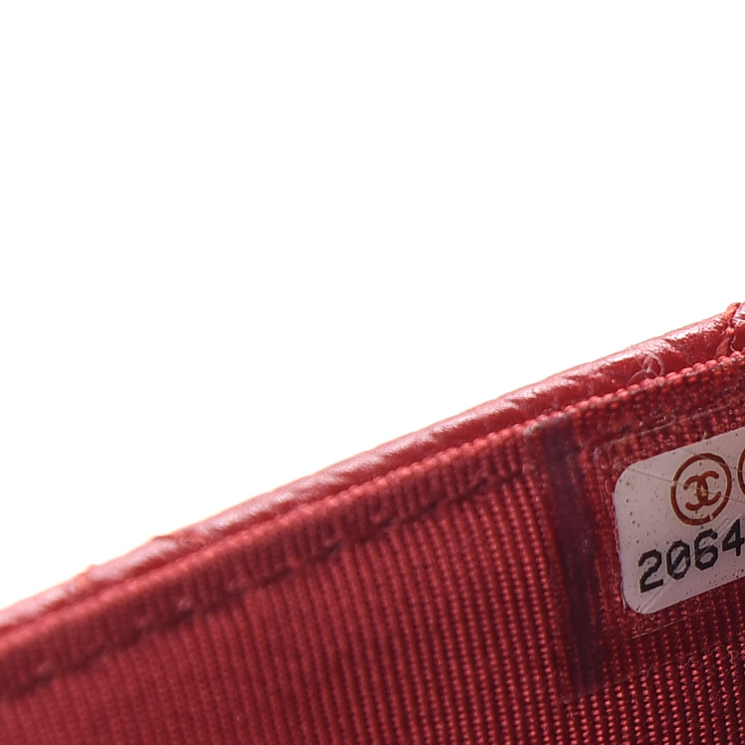 Chanel Caviar Quilted Wallet On Chain WOC Red 8 of 10