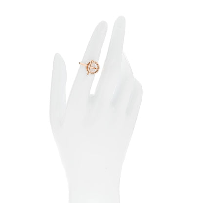 Hermes 18K Rose Gold PM Echappee Ring 50 5.25 2 of 5