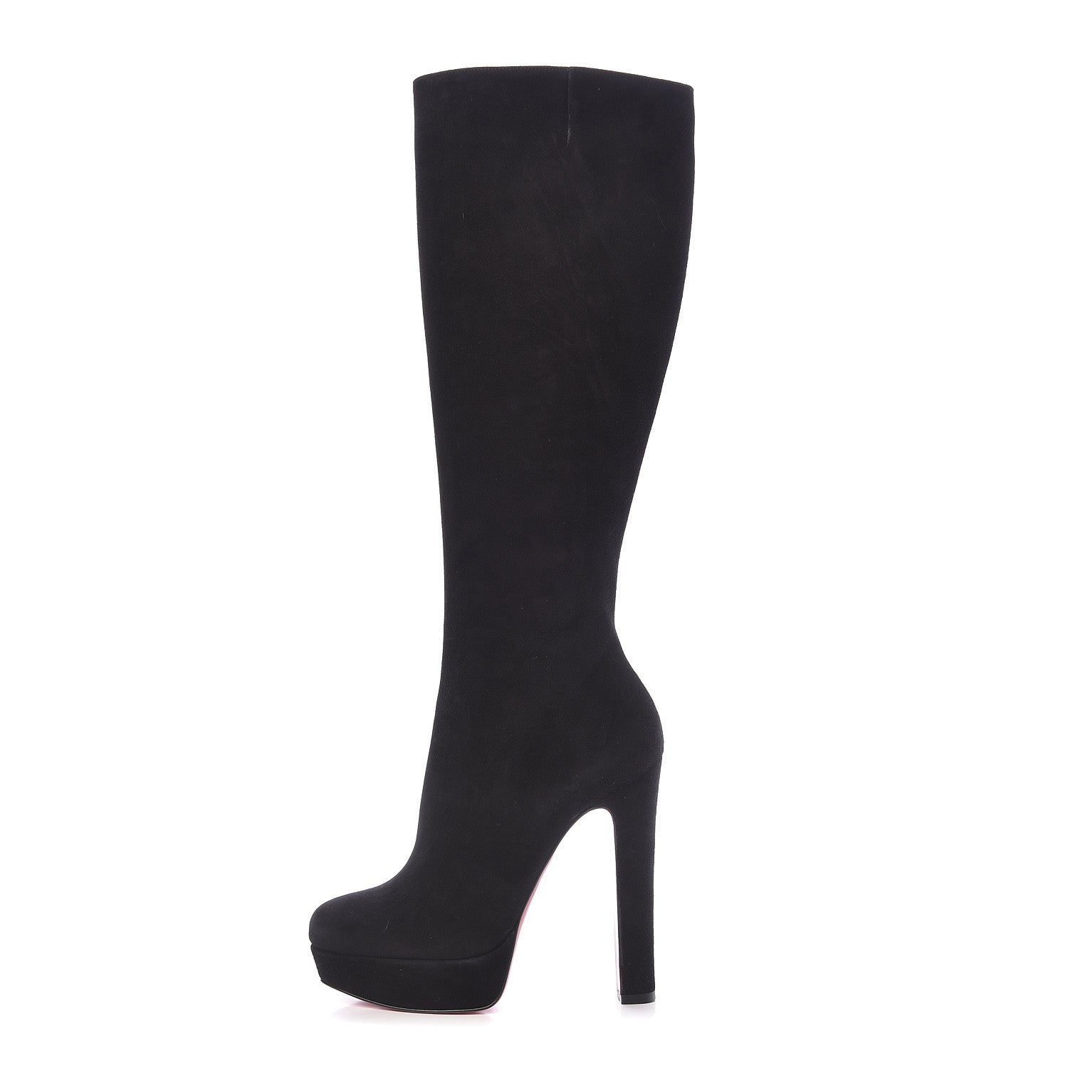 Christian Louboutin Suede Royal Bibi Botta 140 Boots 37 Black 1 of 12