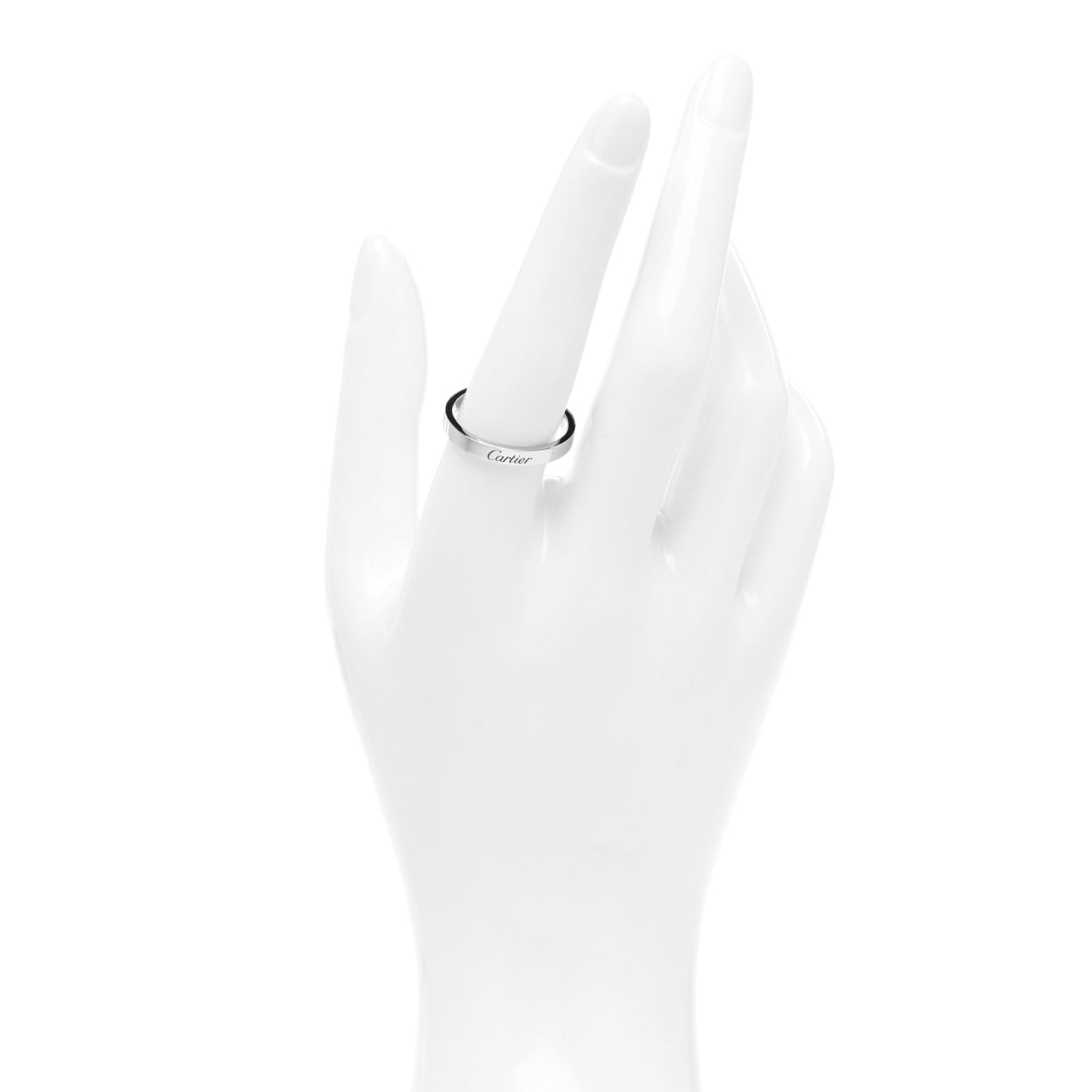 Platinum 3mm C De Cartier Wedding Band Ring 59 8.75