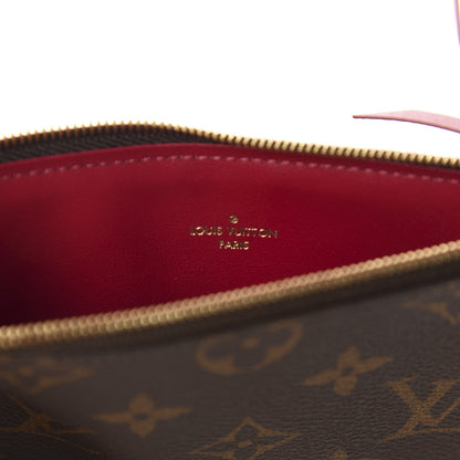 Louis Vuitton Monogram Felicie Chain Wallet Zippered Insert Fuchsia 6 of 6