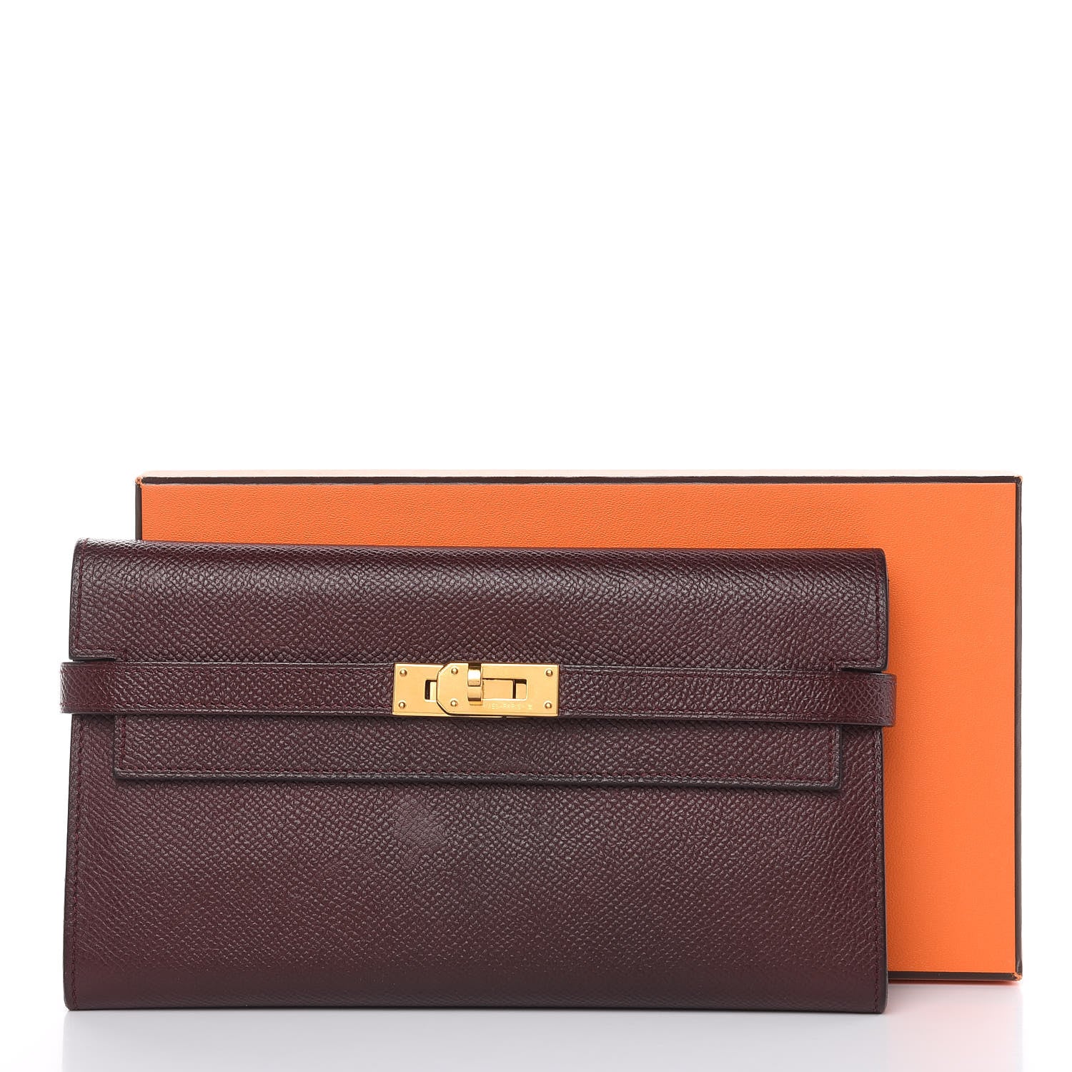 Hermes Epsom Kelly Longue Wallet Bordeaux 14 of 14