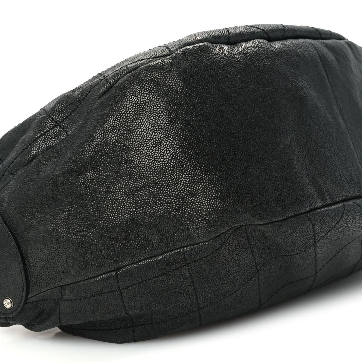 Chanel Caviar Stitched Outdoor Ligne Hobo Black 9 of 10