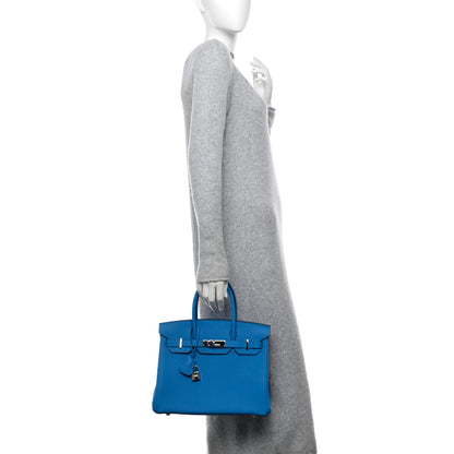 Hermes Togo Birkin 30 Bleu Zanzibar 2 of 11