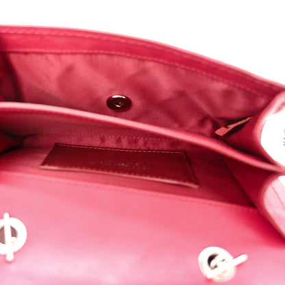 Chanel Calfskin Stitched Clutch Flap Red 5 of 11