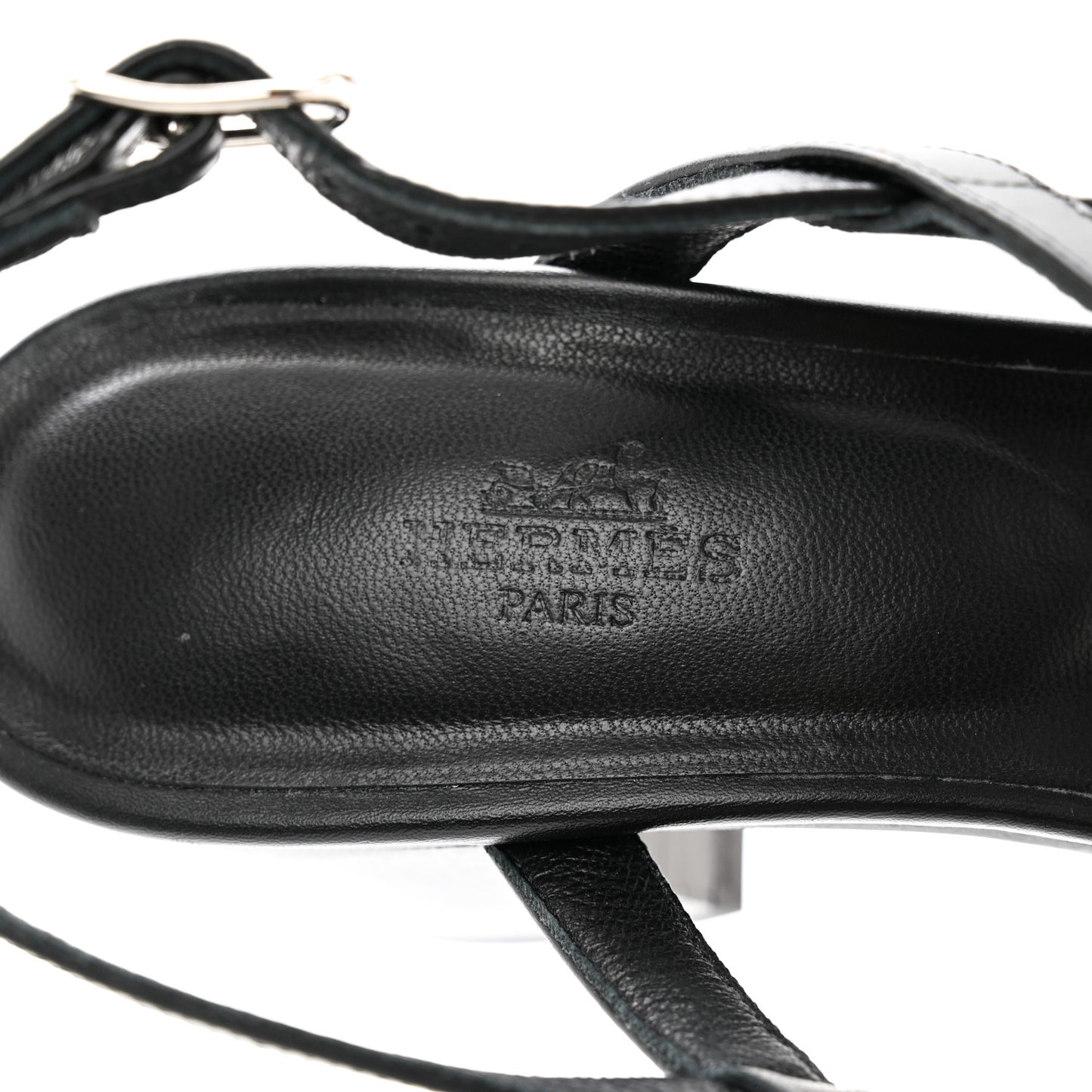 Calfskin Eve 60 Sandals 40 Black