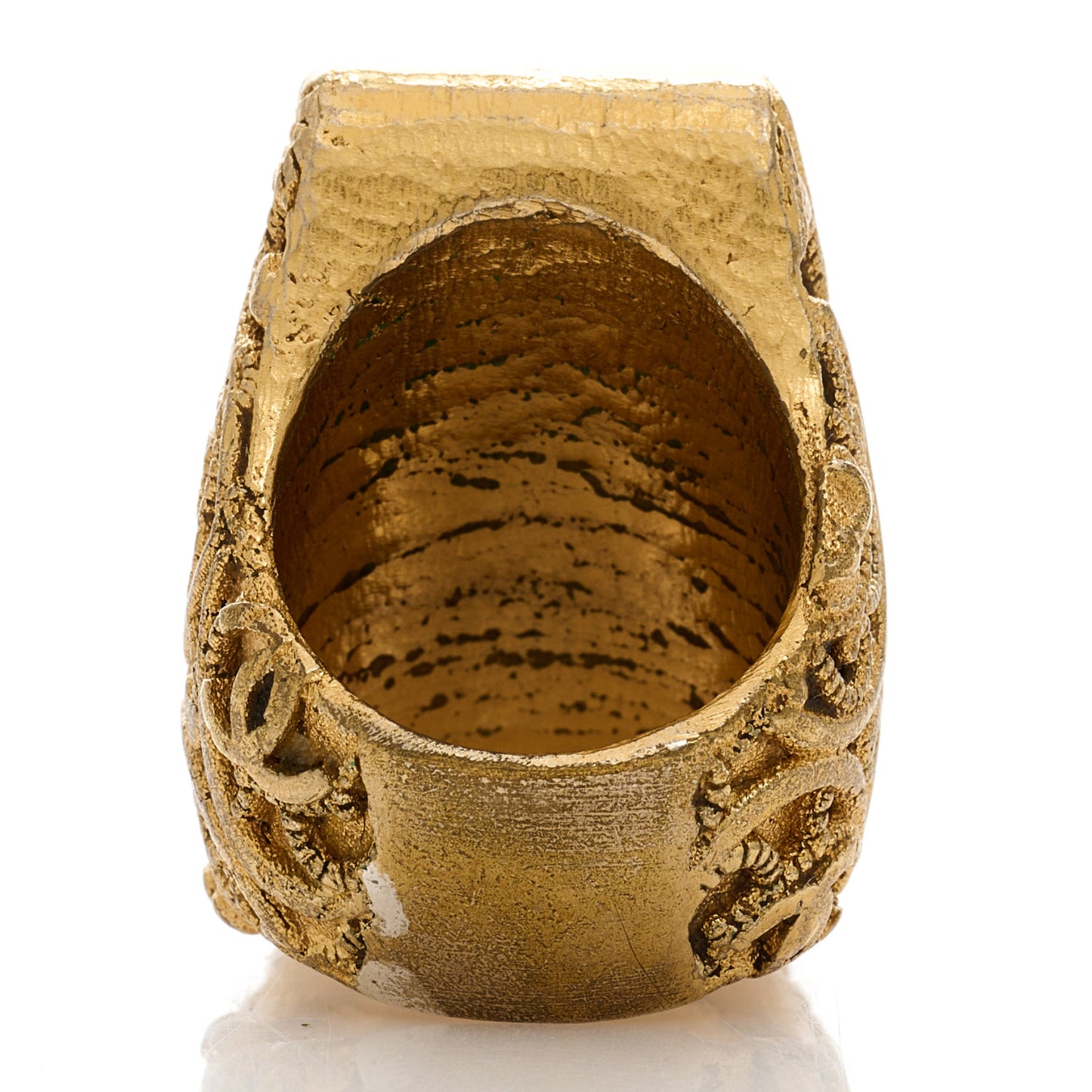 Baroque CC Ring 52 6 Gold