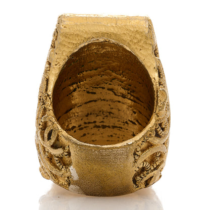 Chanel Baroque CC Ring 52 6 Gold 4 of 6
