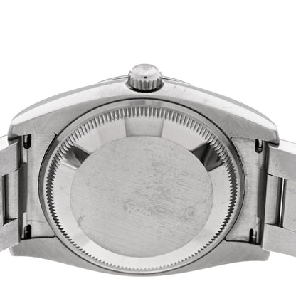 Rolex Stainless Steel 34mm Oyster Perpetual Watch Black 114200 4 of 5