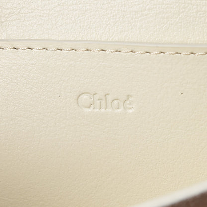 Chloe Calfskin Drew Bijou Clutch Natural White 8 of 9