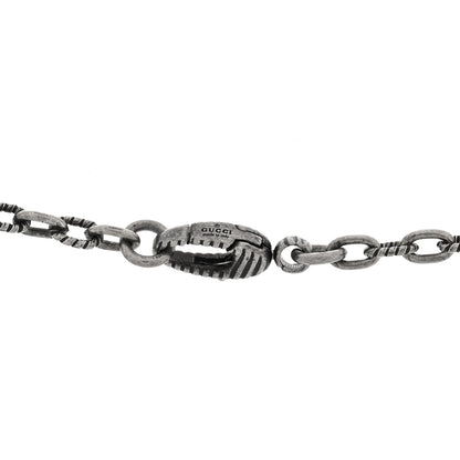 Gucci Sterling Silver Textured Interlocking G Pendant Necklace 4 of 4