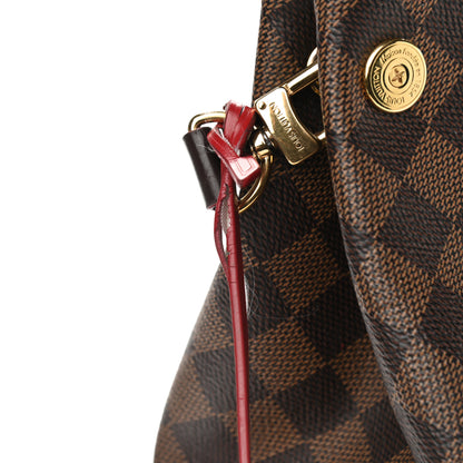 Louis Vuitton Damier Ebene Caissa Hobo Cherry 13 of 25