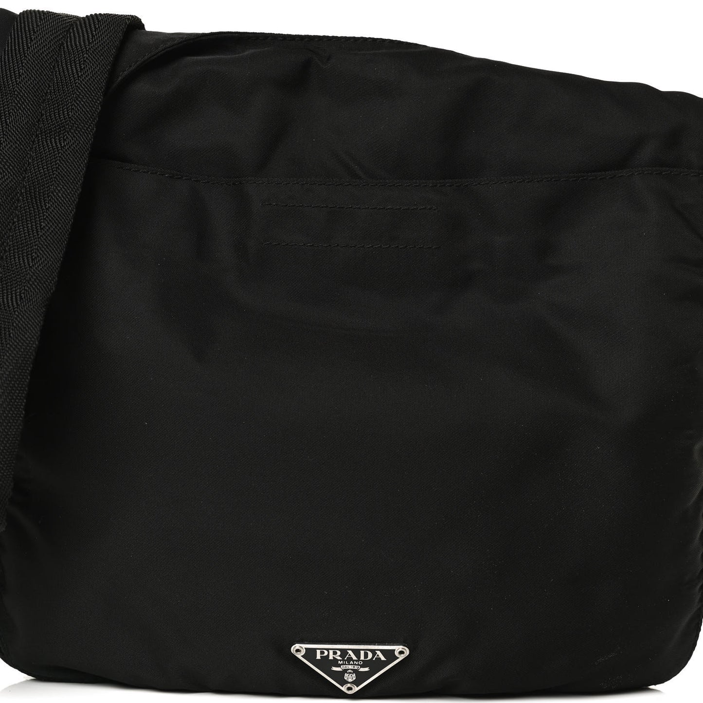Tessuto Nylon Crossbody Bag Black