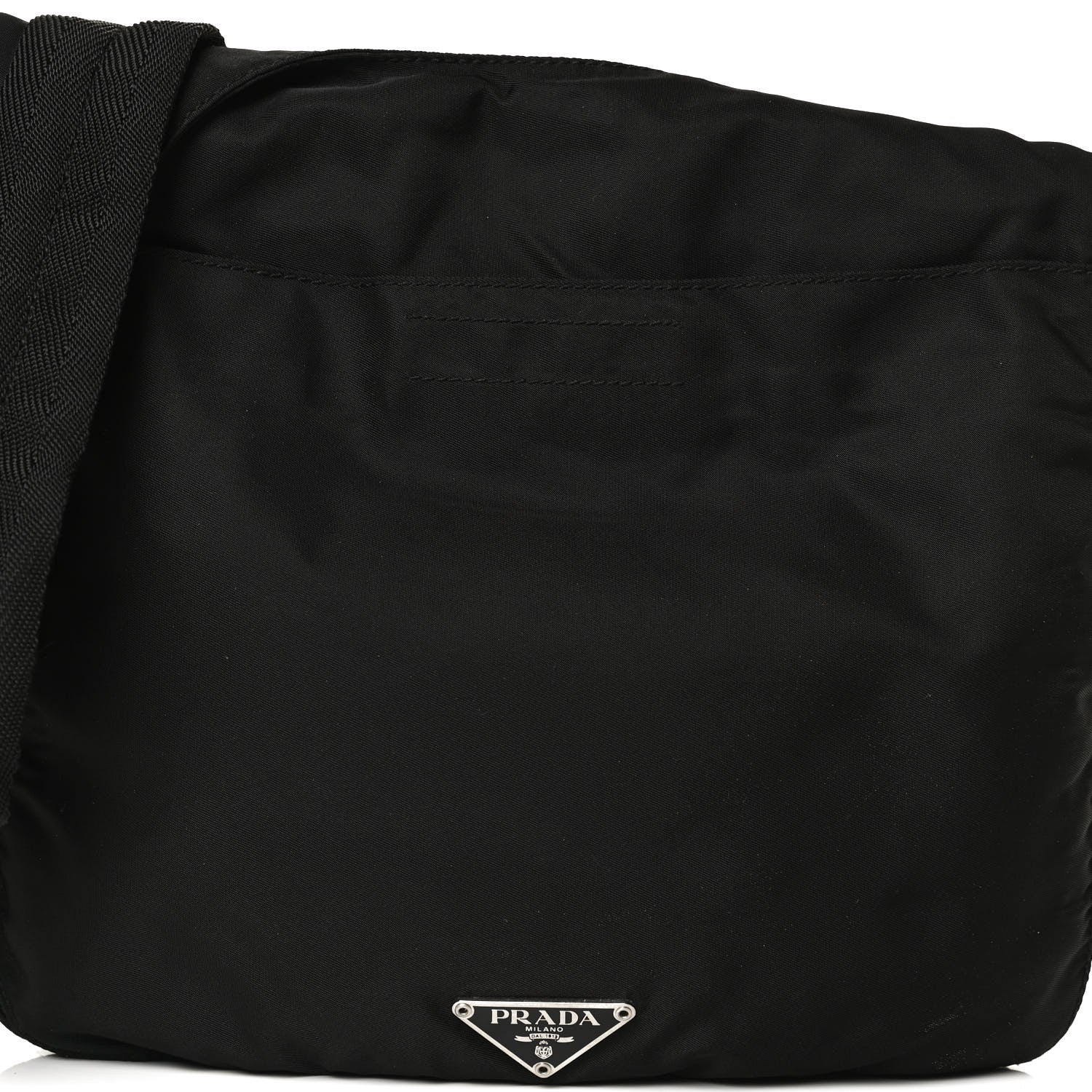 Prada Tessuto Nylon Crossbody Bag Black 10 of 13