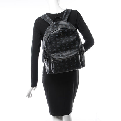 MCM Visetos Medium Side Studs Stark Backpack Black 2 of 10