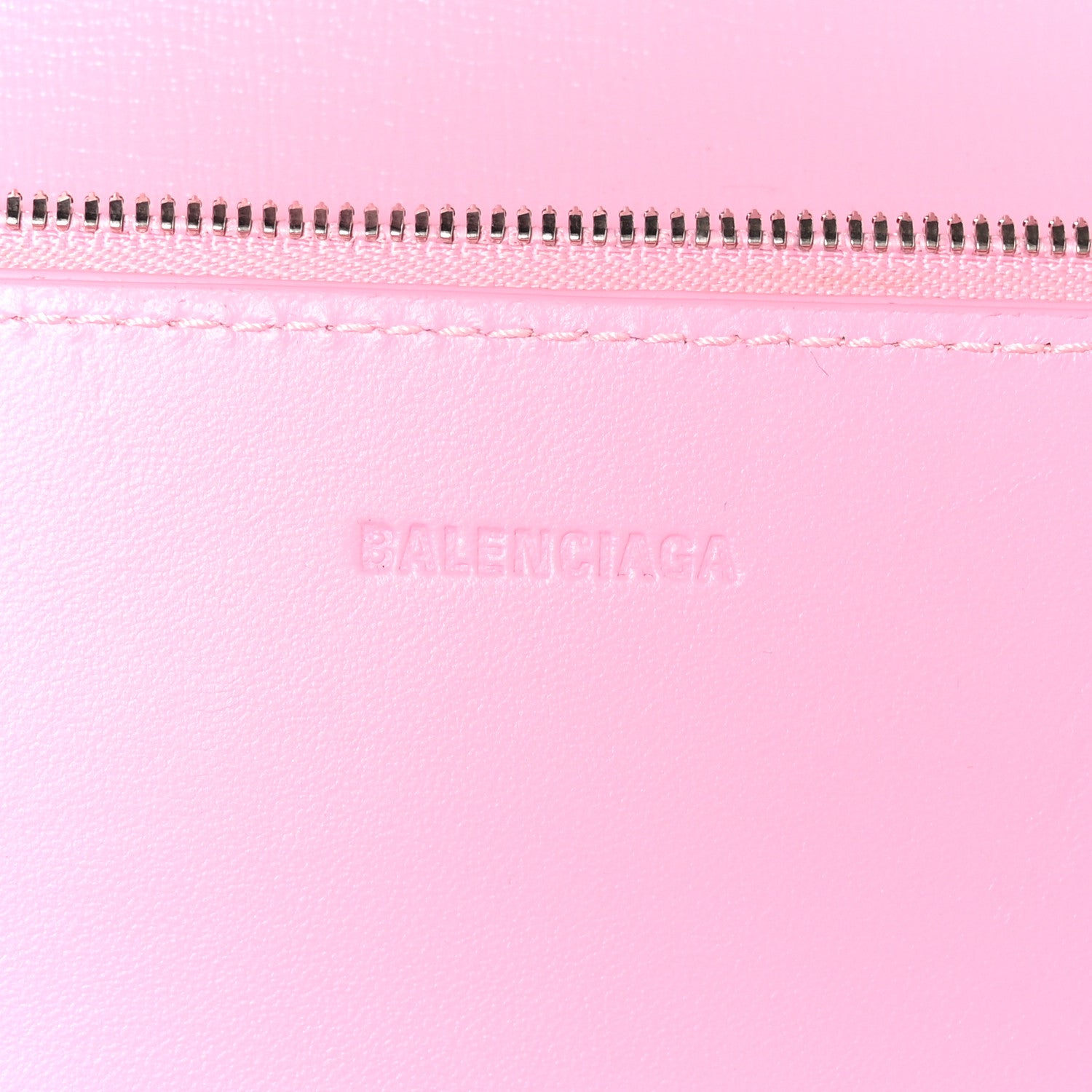 Balenciaga Calfskin Stripe Embossed Medium Gossip Bag Candy Pink 8 of 13