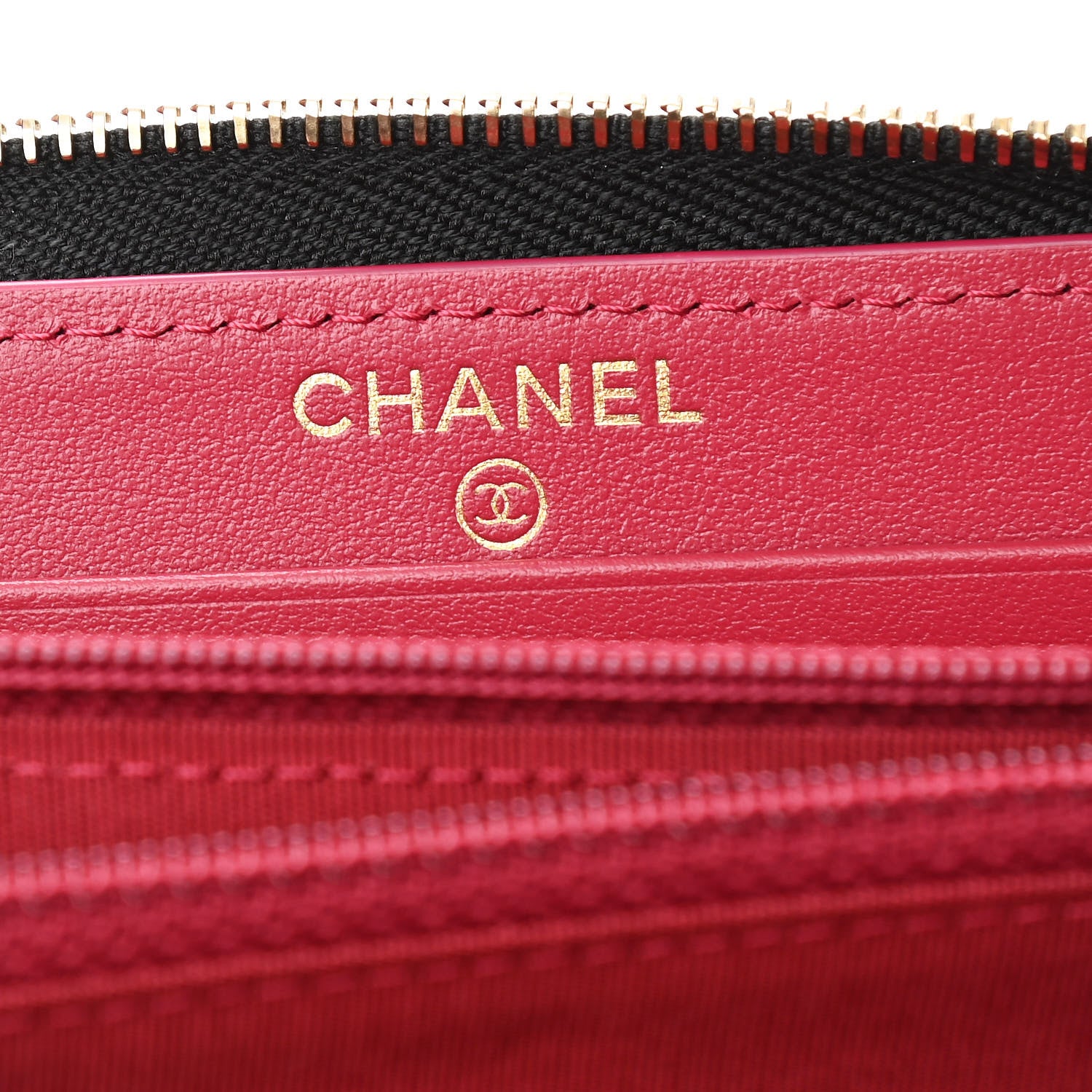 Chanel Goatskin Quilted Medium Chanel 19 Zipped Wallet Black 6 of 9