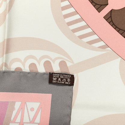 Hermes Silk Geometrie Cretoise Scarf 90 3 of 4