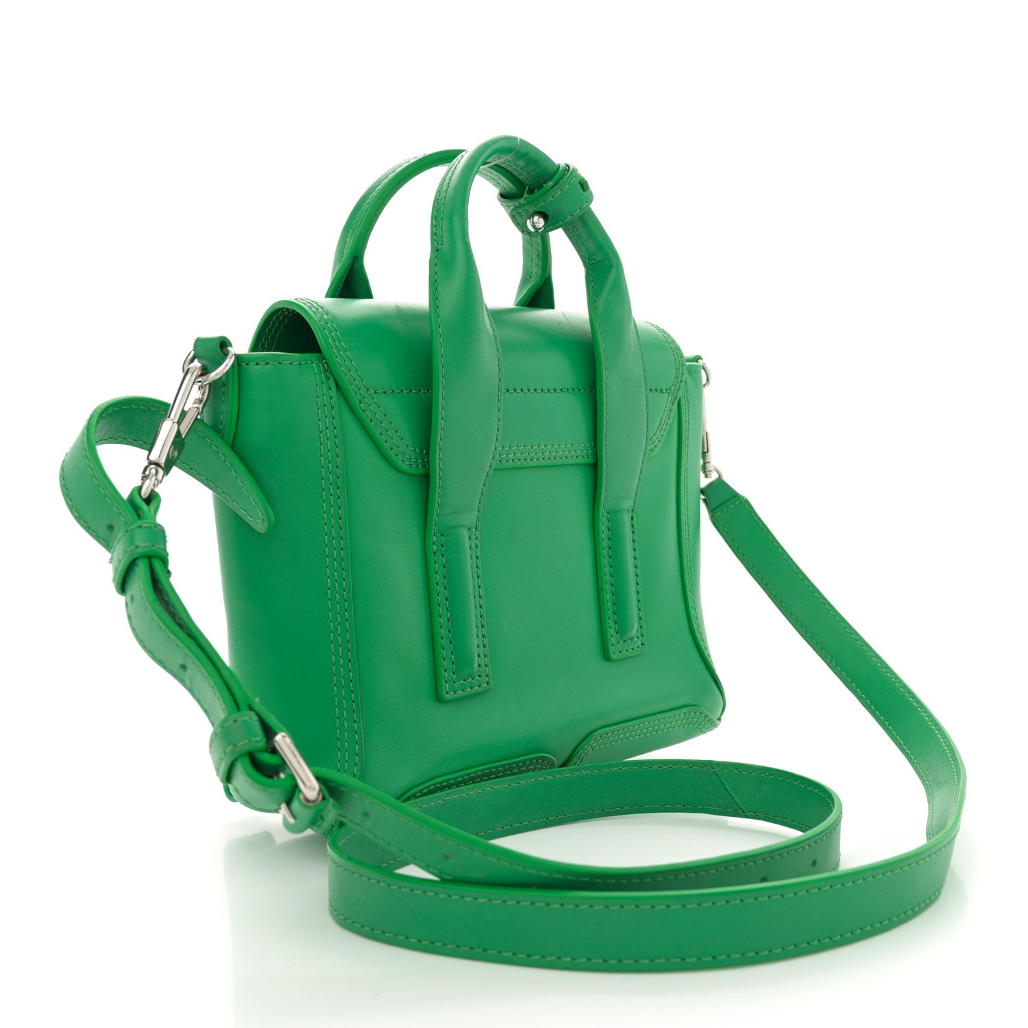 3.1 Phillip Lim Calfskin Mini Pashli Satchel Green 3 of 13