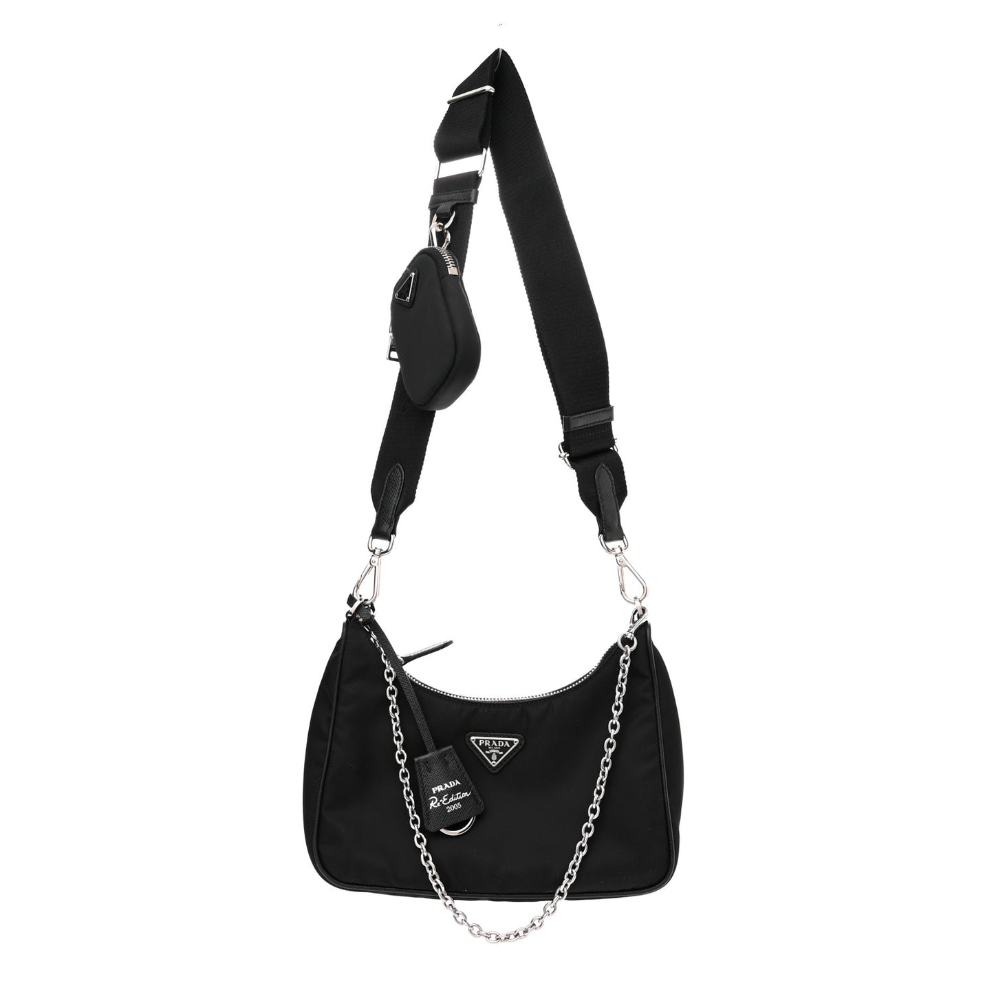 Nylon Re-Edition 2005 Shoulder Bag Black
