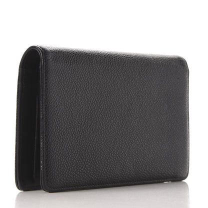 Chanel Caviar Timeless CC Yen Wallet Black 3 of 9